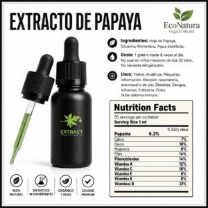 Extracto de hoja de papaya EcoNatura