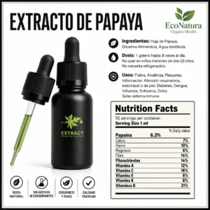Extracto de hoja de papaya EcoNatura
