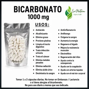 Cápsulas de bicarbonato 1000 mg EcoNatura
