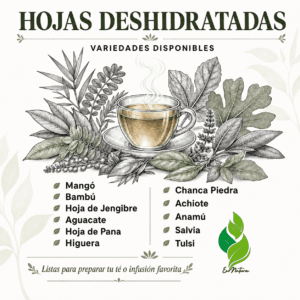 Hojas deshidratadas EcoNatura para té e infusiones