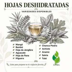 Hojas deshidratadas EcoNatura para té e infusiones