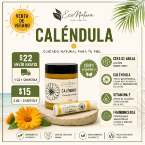 Promoción de ungüento de caléndula con Chapstick EcoNatura