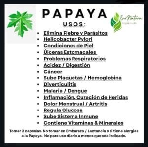 Cápsulas de papaya EcoNatura